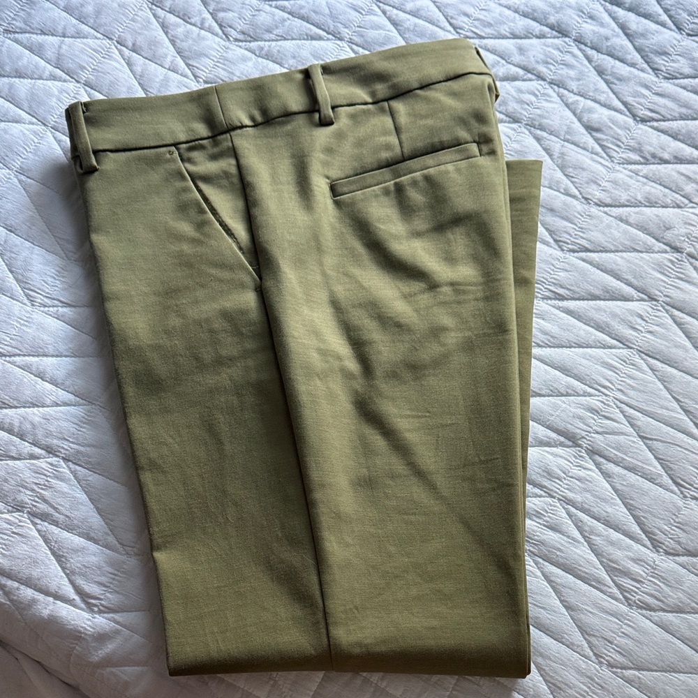 Loft Riviera Olive Green Dress Pants